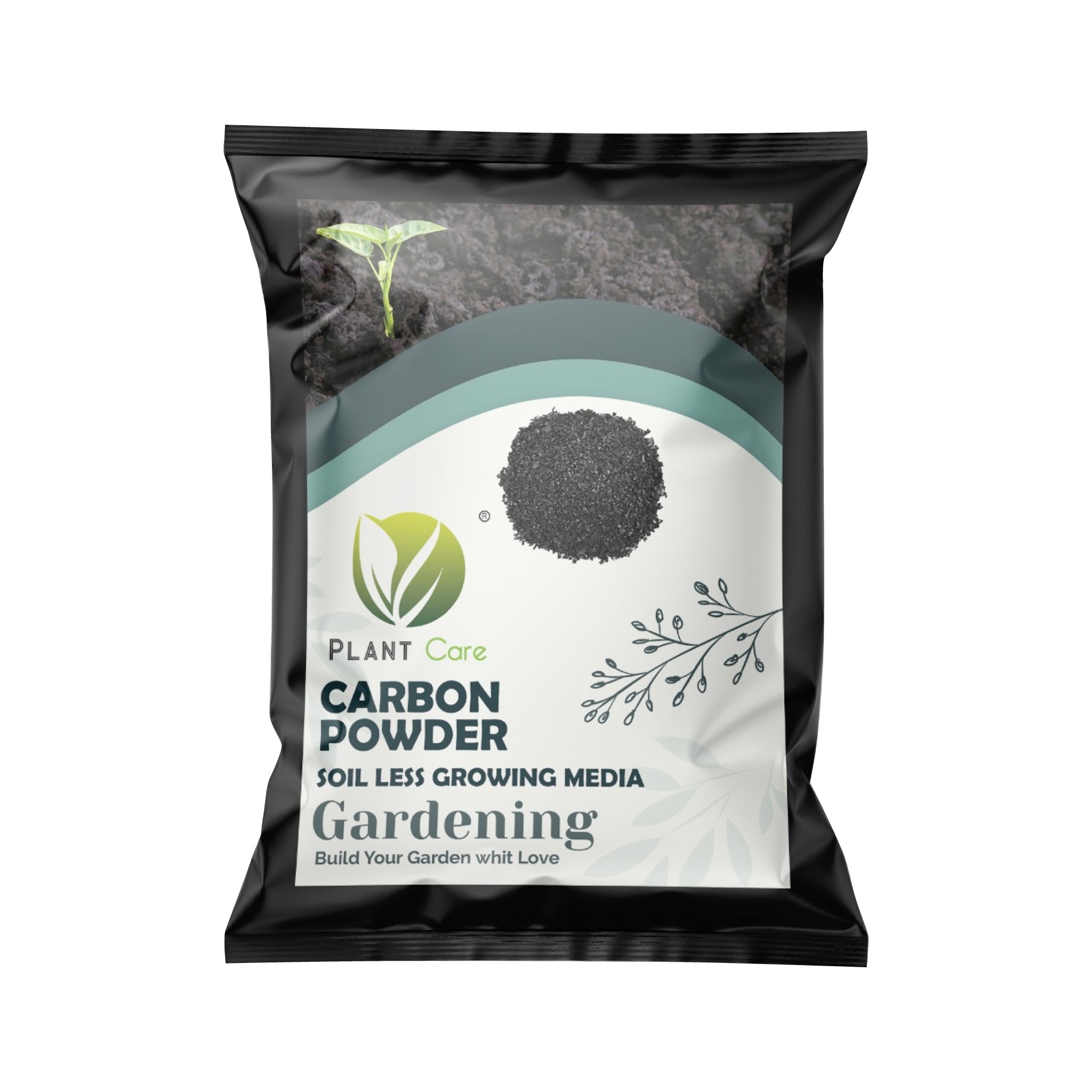Fine-grained carbon powder for soil improvement