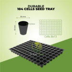 Plant Care Seeding Tray 104 Cavity 0.45 MM Thickness Seeding Tray